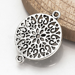 Connettori in lega di stile tibetano&nbsp;TIBE-Q077-05AS-NR