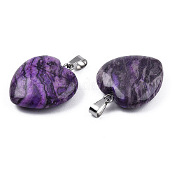Colgantes de piedra de mapa natural&nbsp;G-N0325-18E