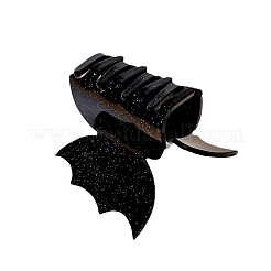 Pinces à cheveux à griffes en poudre pailletée en acétate de cellulose pour Halloween&nbsp;PW-WG85EF2-01