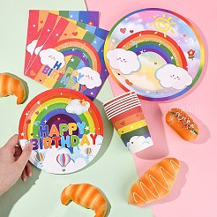 Set di decorazioni per feste di compleanno a tema arcobaleno&nbsp;ST-CJ0030-01