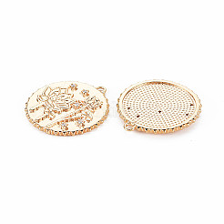 Pendenti in zirconi cubici trasparenti in micro pavè di ottone&nbsp;LS-KK-S364-191