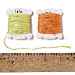 48 Karte 48 Farben 6-lagiges Polyester-Stickgarn&nbsp;OCOR-K006-C03