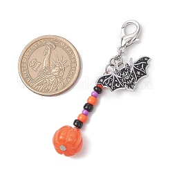 Decorazioni di Halloween con pendenti in perline di vetro fatte a mano&nbsp;HJEW-MZ00296-01
