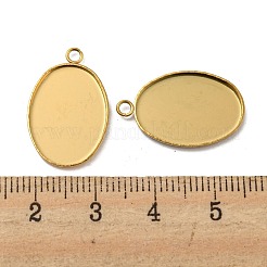 Placcatura ionica (ip) 304 impostazioni cabochon pendente in acciaio inossidabile&nbsp;STAS-H378-06G