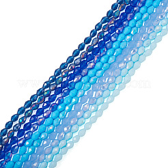 10 hilos 10 colores hilos de cuentas de vidrio transparente&nbsp;EGLA-TA0013-24C