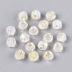 Perle di vetro verniciate a spruzzo trasparente&nbsp;EGLA-N018-4mm-10