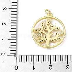 Pendentifs avec zircon cubiques à micro-pavés en laiton&nbsp;KK-L257-20G
