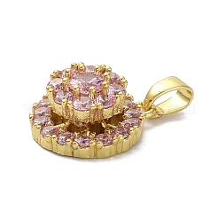 Colgante micropavé cubic zirconia de latón&nbsp;ZIRC-I055-08G-02
