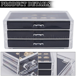 Kunststoff-Schmuck-Box&nbsp;ODIS-WH20008-01A
