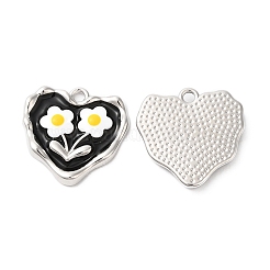 Pendentifs d'émail en alliage&nbsp;ENAM-D050-12P