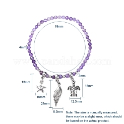 Bracciali elasticizzati in pietre dure miste naturali&nbsp;BJEW-JB05108