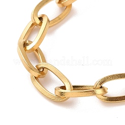 Pulsera de cadena de cable de acero inoxidable 304 con revestimiento al vacío de PVD para hombres y mujeres&nbsp;BJEW-E031-05B-G