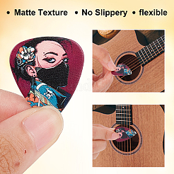 Plettro per chitarra in plastica artistica&nbsp;AJEW-WH0277-83