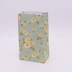 Papiertüten mit Blumenmuster&nbsp;CARB-WH0009-11B