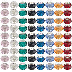 80 pz 8 perle europee di vetro fatte a mano in {2} colori&nbsp;GLAA-PA0001-03