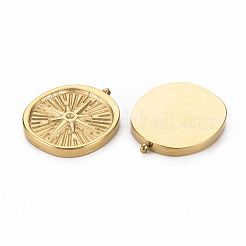 Pendentifs en acier inoxydable 304 avec placage ionique (IP) et montures en strass&nbsp;LS-STAS-N097-097LG-NR