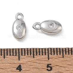 Dijes de latón con micro pavé de circonitas cúbicas transparentes de Shegrace&nbsp;XGRQ7H528-958P