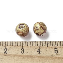 Perles de verre de feuille d'or faites la main de &nbsp;LAMP-P068-14D