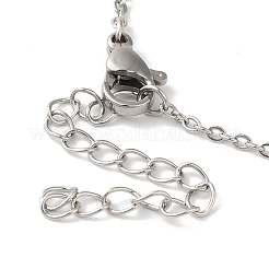 Colliers avec pendentif en forme de nœud papillon et chaîne en acier inoxydable 304 anti-ternissement&nbsp;NJEW-Z041-02P-02