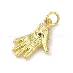 Gestell Messing micro ebnen Zirkonia Anhänger&nbsp;KK-C052-26G