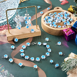 100 Stück 2 Stil handgemachte Polymer Clay Anhänger und Verbinder Charms&nbsp;PALLOY-TAC0250