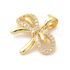 Placage de crémaillère en laiton micro pavé pendentifs en zircone cubique claire&nbsp;KK-A206-05H-G