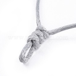 Verstellbare koreanische Halskette aus gewachstem Polyester&nbsp;AJEW-JB00493-03