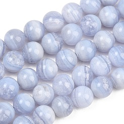 Naturali pizzo blu agata perline fili&nbsp;G-D106-A01-10mm