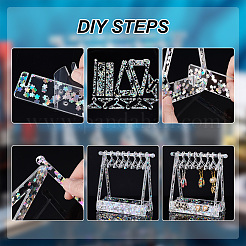 1 Set transparente Ohrringständer aus Acryl&nbsp;EDIS-PH0001-31