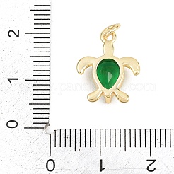 Ottone micro spianare pendenti zirconi&nbsp;KK-D258-41G-03