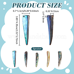 Paua naturale pendenti shell&nbsp;FIND-WH0366-454