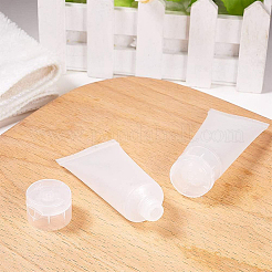 20 ml nachfüllbare Flaschen mit Flip-Top-Verschluss aus mattem PE-Kunststoff&nbsp;LS-MRMJ-WH0024-01A