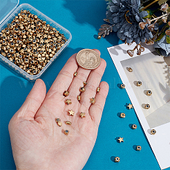 400 pièce 8 styles de perles d'hématite synthétiques non magnétiques électrolytiques&nbsp;G-ME0001-01