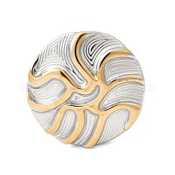 Ionenplattierung (IP) 304 Edelstahl Fingerringe für Frauen&nbsp;RJEW-A093-01PG