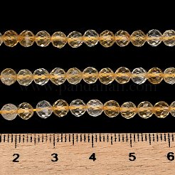 Stränge aus erhitzten natürlichen Citrinperlen&nbsp;GG-CBA77FB-B10-4mm