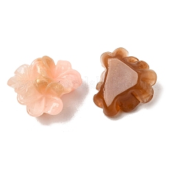 Cabochons en résine transparente et poudre pailletée&nbsp;RE-CBAEB2B-02