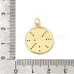 Pendentifs avec zircon cubiques à micro-pavés en laiton&nbsp;KK-O126-02G-01-1