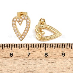 Boucles d'oreilles à tige en laiton&nbsp;EJEW-L275-14G-01