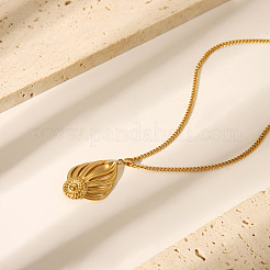 Orecchini a bottone in acciaio inossidabile 304 con foglia cava in stile francese&nbsp;YL4840-1