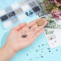 2396pcs 15 Arten Glas Saatperlen&nbsp;SEED-PH0002-39
