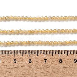 Fili di perline naturali granati gialli&nbsp;G-Z129-C01-3mm-01