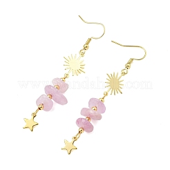 Boucles d'oreilles pendantes en acier inoxydable 304&nbsp;EJEW-JE07301-01
