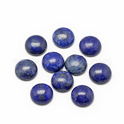 Naturales lapis lazuli cabochons, teñido, medio redondo / cúpula, 12x5mm
