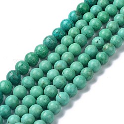 Natürliche Howlith Perlen Stränge, gefärbt und erhitzt, Runde, 8.5 mm, Bohrung: 1.2 mm, ca. 47 Stk. / Strang, 15.16 Zoll (38.5 cm)