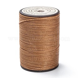 ラウンドワックスポリエステル糸ストリング  マイクロマクラメコード  ツイストコード  革縫い用  ペルー  0.65mm  約87.48ヤード（80m）/ロール