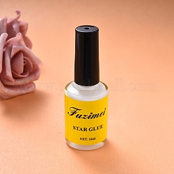 Pegamento adhesivo para uñas, herramienta de arte de uñas, para pegatinas de uñas de papel de transferencia, amarillo, 77x26mm, capacidad: 16 ml