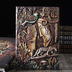 Quaderni in similpelle pu umana goffrata, diari di viaggio retrò, colorato, 215x145mm