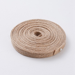 Ruban de tissu en toile de jute, pour la fabrication artisanale, tan, 3/8 pouce (10 mm), environ 10 m / bibone 