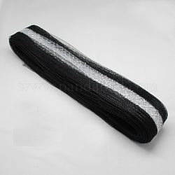 Сетка ленту, пластиковый сетчатый шнур, чёрные, 20 мм 30 ярдов / пачка
