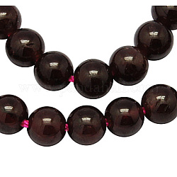 Edelstein Perlen Stränge, natürlicher Granat, Klasse ab, Runde, dunkelrot, 4 mm, ca. 100 Stk. / Strang, 15.5 Zoll